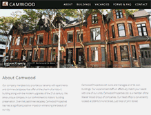 Tablet Screenshot of camwoodproperties.com